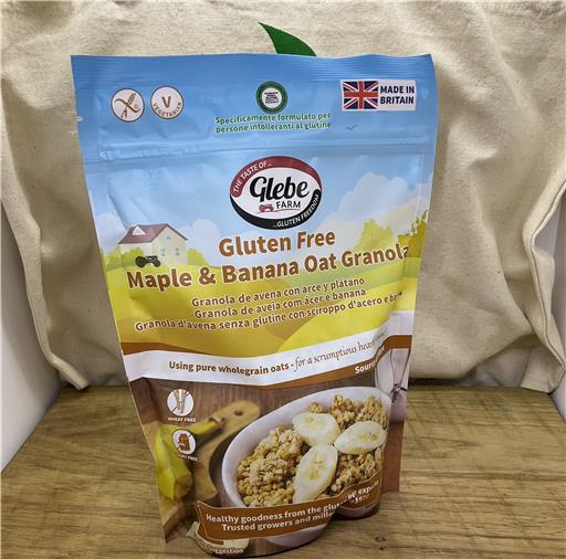 Glebe Farm Gluten free granola maple and banana