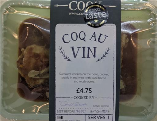 Coq Au Vin - 1 Portion