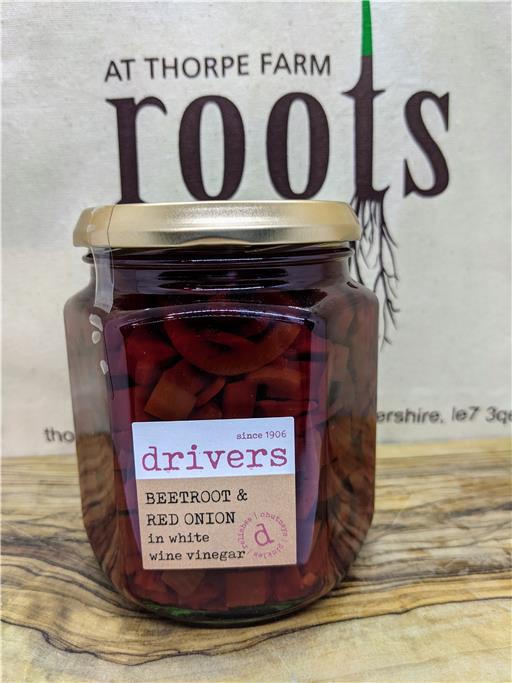 Beetroot & Red Onion in white wine vinegar - 550g
