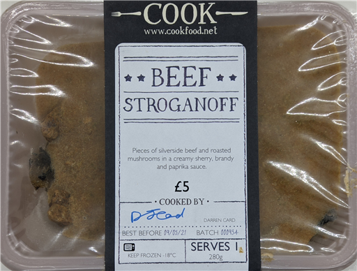 Beef Stroganoff - 1 portion
