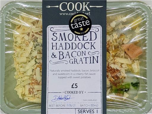 Smoked Haddock & Bacon Gratin - 1 Portion