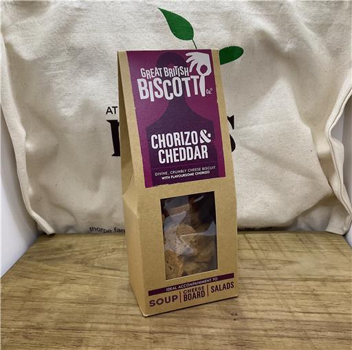 Great British Biscotti Chorizo and Cheddar