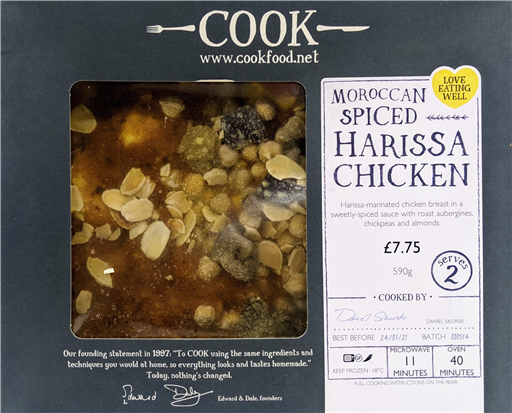 Moroccan Spiced Harissa Chicken - 2 Portion