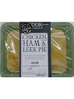 Chicken, Ham & Leek Pie - 1 Portion