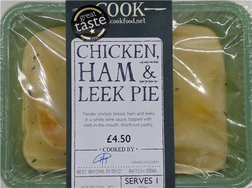 Chicken, Ham & Leek Pie - 1 Portion