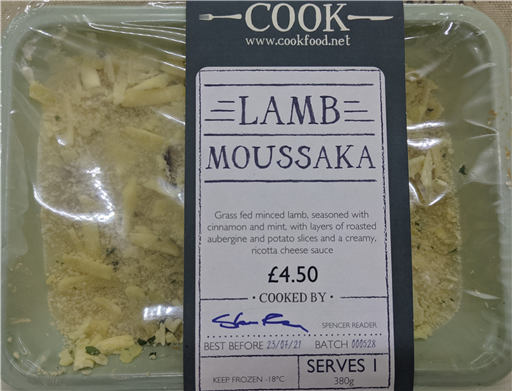 Lamb Moussaka - 1 Portion
