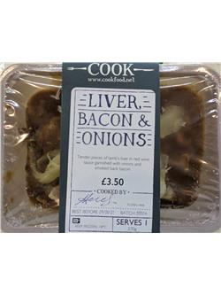 Liver, Bacon & Onions - 1 Portion