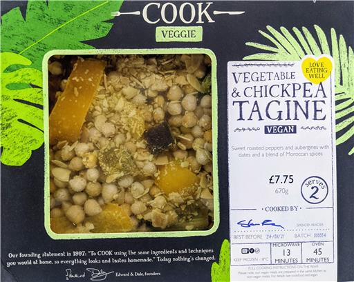 Vegetable & Chickpea Tagine - 2 Portion