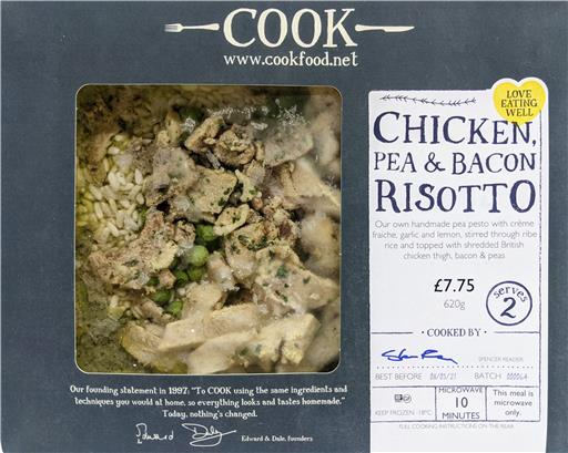 Chicken, Pea & Bacon Risotto - 2 Portion