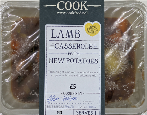 Lamb Casserole with New Potaotes - 1 Portion