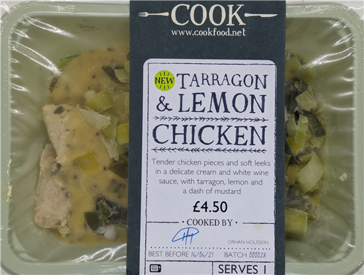 Tarragon & Lemon Chicken - 1 Portion