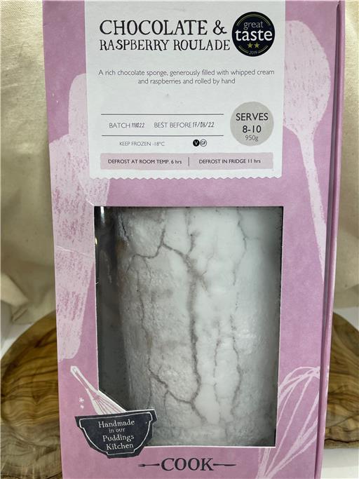 Chocolate Raspberry Roulade