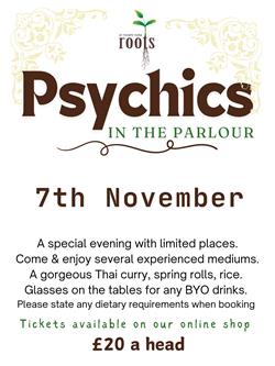 Psychic Night 7th November 2025 7pm
