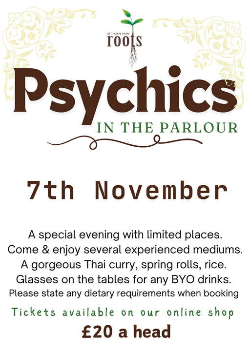 Psychic Night 7th November 2025 7pm
