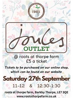Joules Sale 27th September 12:30pm - 1:30pm