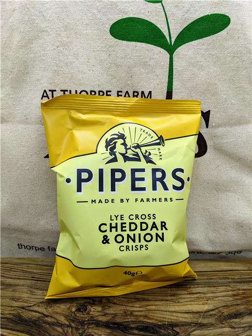 Lye Cross Cheddar & Onion Crisps - 40g (small)