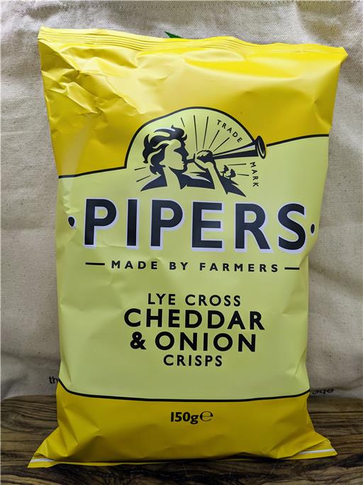 Lye Cross Cheddar & Onion Crisps - 150g (large)