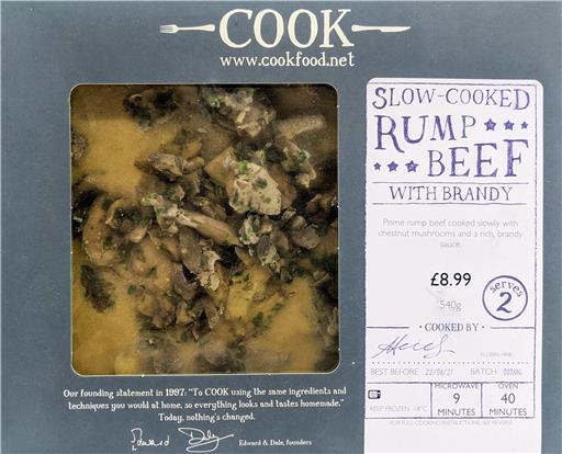 Slow Cooked Rump Beef with Brandy - 2 Portion