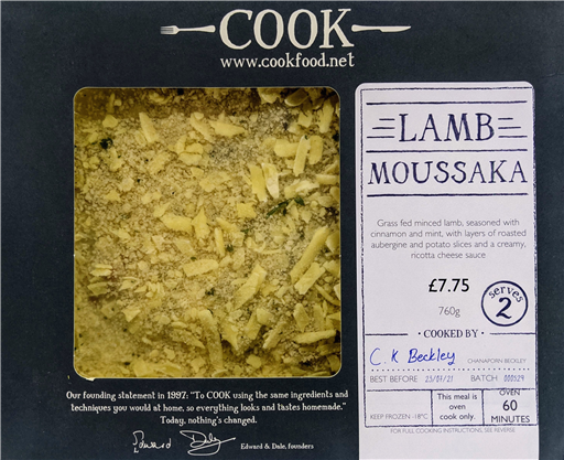 Lamb Moussaka - 2 Portion