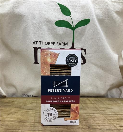 Peters Yard Sourdough Crackers Fig and Spelt