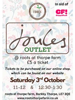Joules Sale 3rd October 12:30pm - 1:30pm