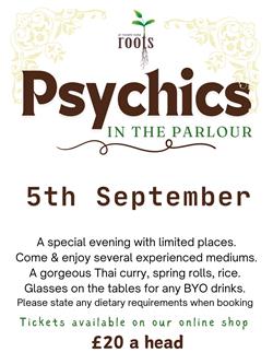 Psychic Night 5th September 2025 7pm