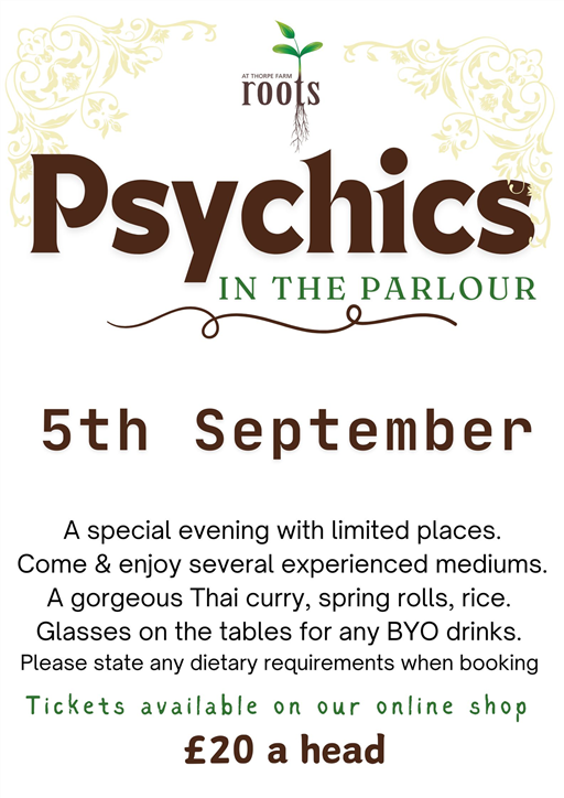 Psychic Night 5th September 2025 7pm