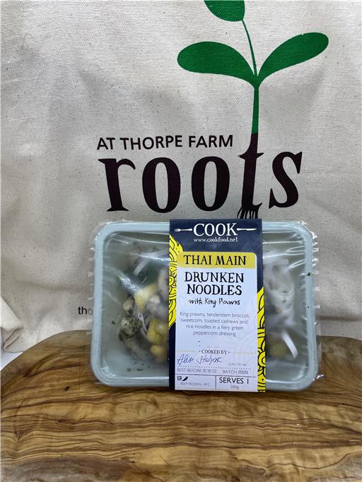 Drunken Noodles with King Prawn