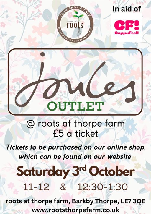 Joules Sale 3rd October 11am - 12pm