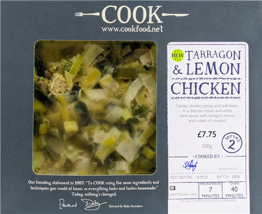 Tarragon & Lemon Chicken - 2 Portion