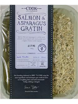 Salmon & Asparagus Gratin - 4 Portion