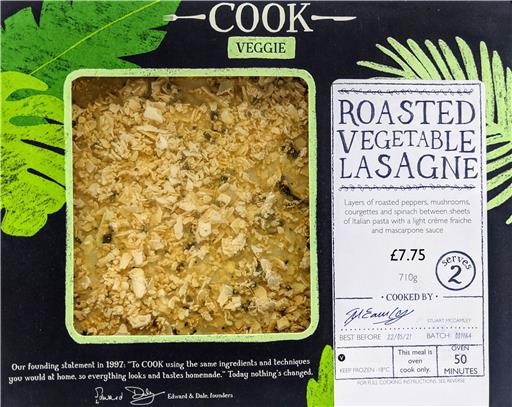 Roasted Vegetable Lasagne - 2 Portion