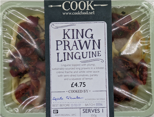 King Prawn Linguine - 1 Portion