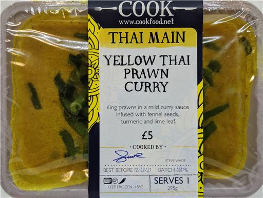 Yellow Thai Prawn Curry - 1 Portion