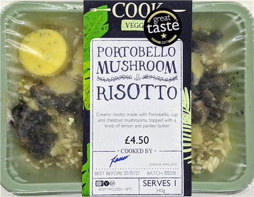 Portobello Mushroom Risotto - 1 Portion