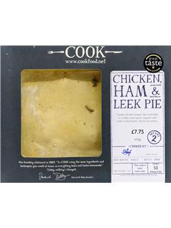 Chicken Ham & Leek Pie - 2 Portion