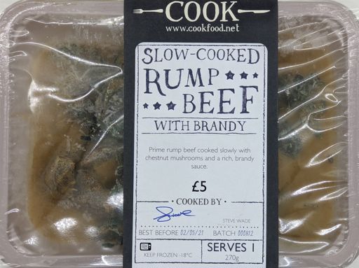 Slow Cooked Rump Beef with Brandy - 1 Portion
