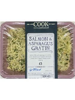 Salmon & Asparagus Gratin - 1 Portion